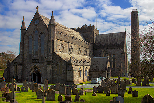 The impressive 13th century St Canice's Cathedral, Kilkenny