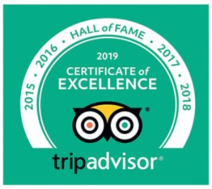 trip advisor certificate of excellence 5 years
